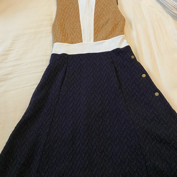 Anthropologie Maeve Cabled Colorblock Dress size 00 - Picture 5 of 7